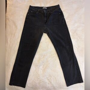 Riders by Lee Charcoal Gray Jeans Relaxed High-Waisted and Straight Leg Size 12P